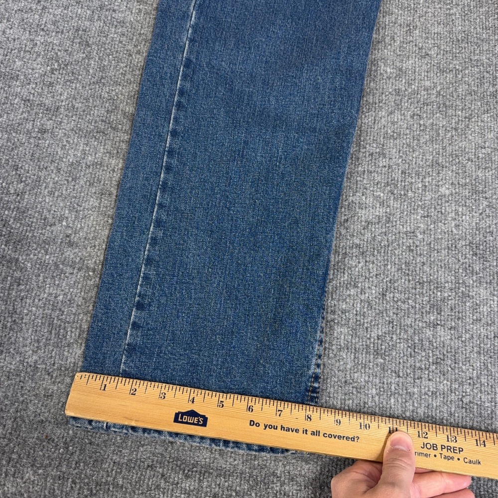 Levis 505 Jeans Men 35x32 Blue Medium Wash Stretch Denim Regular Straight NEW - Picture 4 of 12